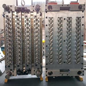 48-cavity needle valve system gate hot runner preform mold, high-precision plastic mold pet preform