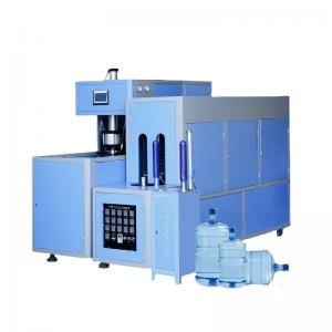 Semi-automatic plastic PET 5 gallon bottle blow molding machine.18.9 L disposable bucket equipment